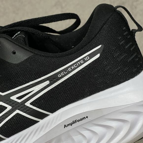 ASICS GEL-Excite 10 Running Shoes Womens Size 9.5 Black White Cushioned Sneakers - Picture 5 of 10